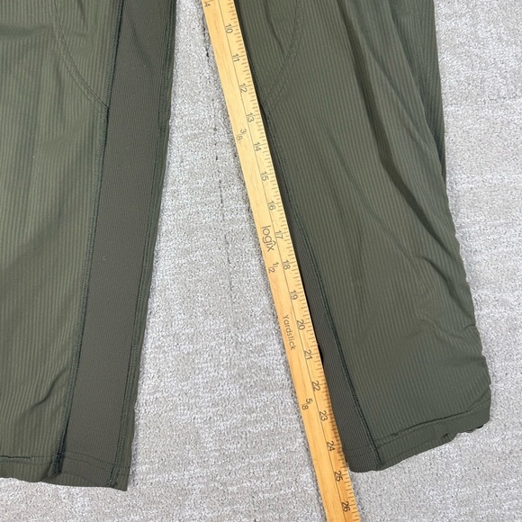 Lululemon Green Dance Studio Crop Green Waist Tie Pant Size 4 - Picture 5 of 7